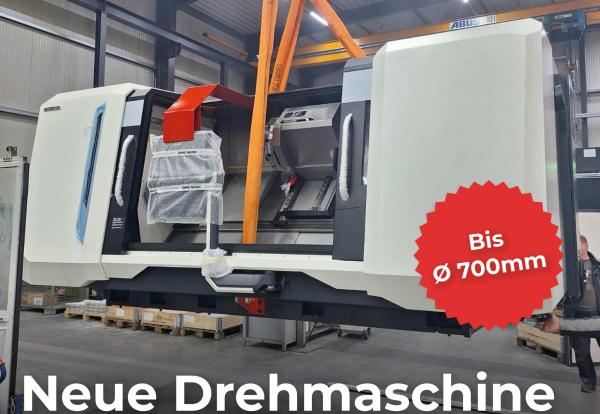 Neue Drehmaschine am Standort Burgrieden.